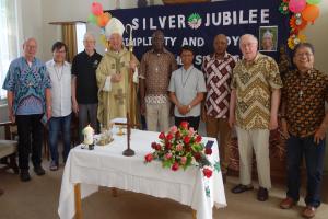 Brothers FIC during the celebration of 25th anniversary as an FIC Brother of Bro. Valentinus Daru. s