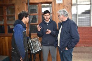 Diego and student at San luis rutten school