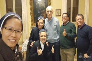 CB sisters, CMM Frater and FIC Brother in Rome