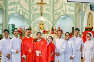 brothers FIC and others at St. Antonius Church in Muntilan