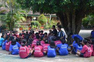 Recollection day, student at SMP PL Moyudan