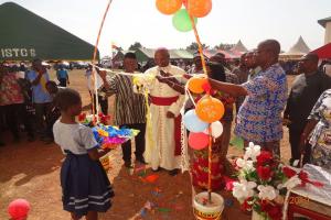 The formal opening of Saint Louis Senior High School in Sombo